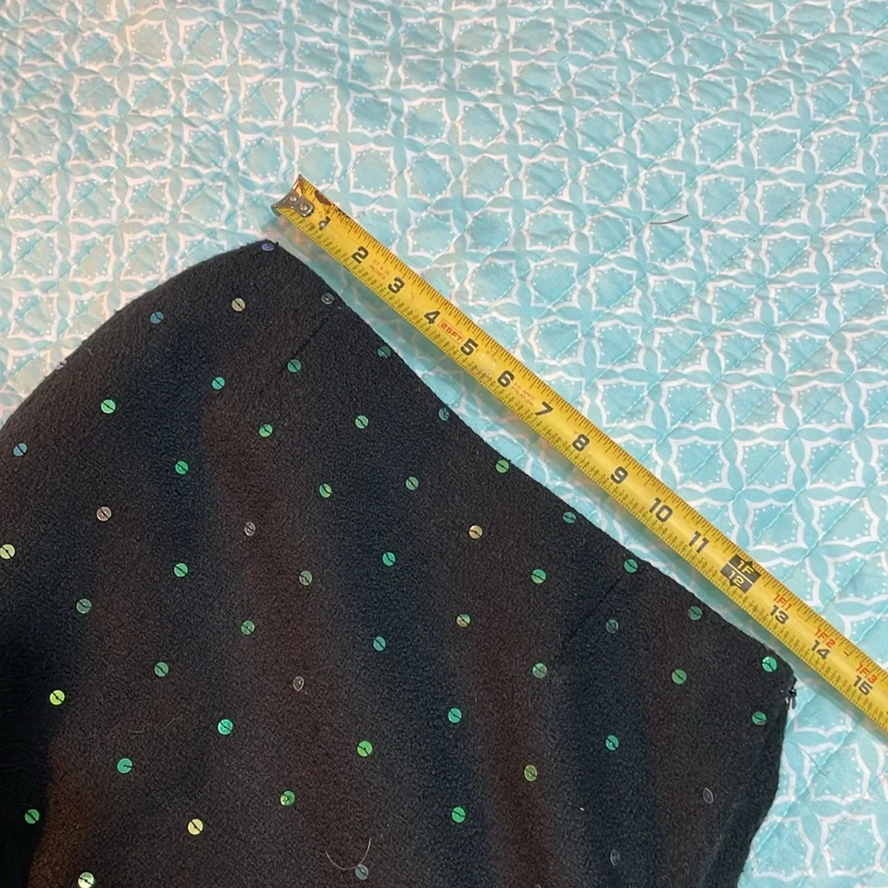 WDNY tweed, textured, pencil skirt with sequins